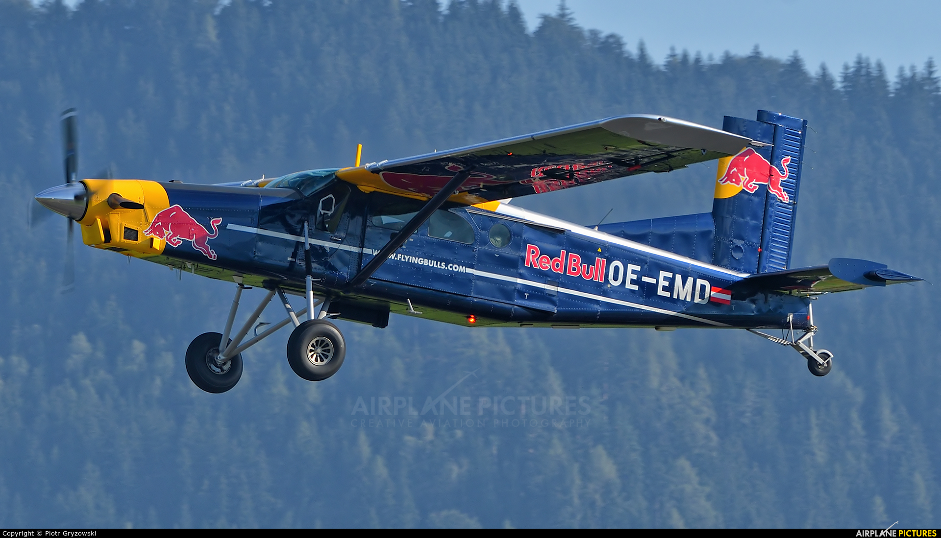 The Flying Bulls OE-EMD aircraft at Zeltweg