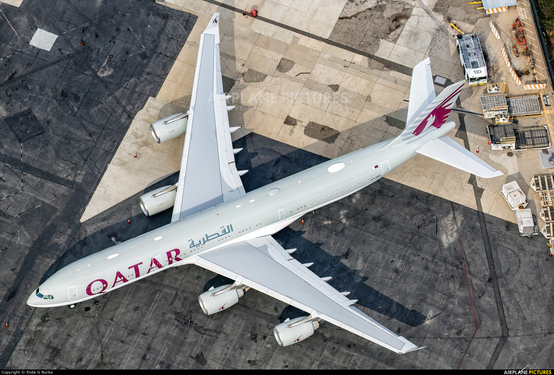 Qatar Amiri Flight A7-HHH aircraft at Los Angeles Intl