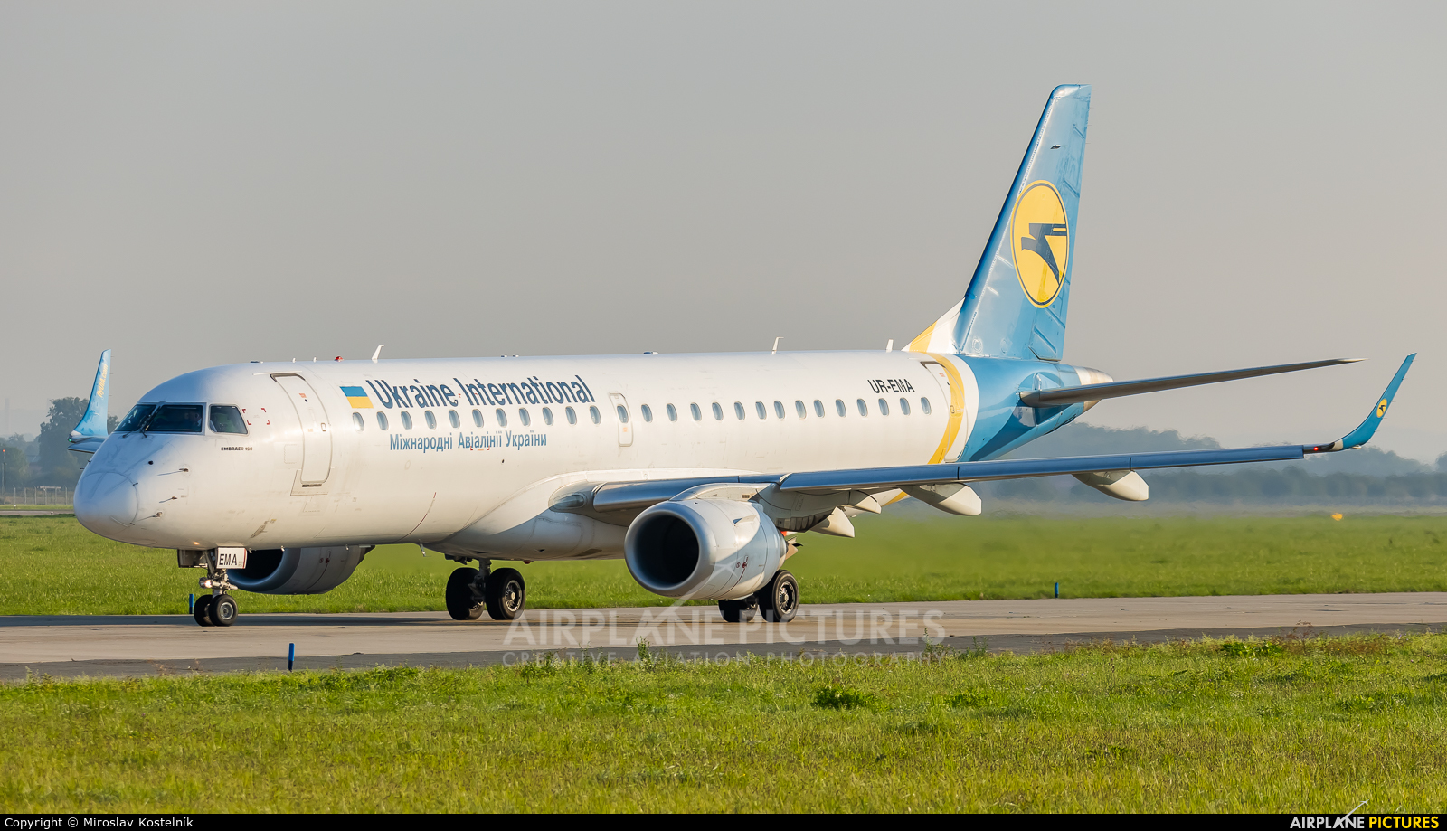 Ukraine International Airlines UR-EMA aircraft at Ostrava Mošnov
