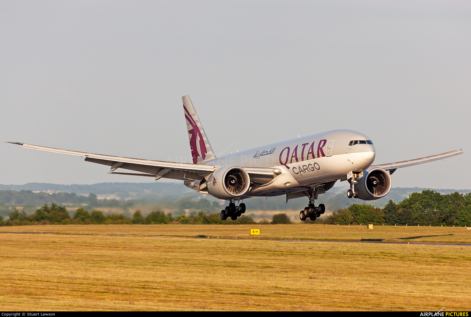 Qatar Airways Cargo A7-BFB aircraft at East Midlands