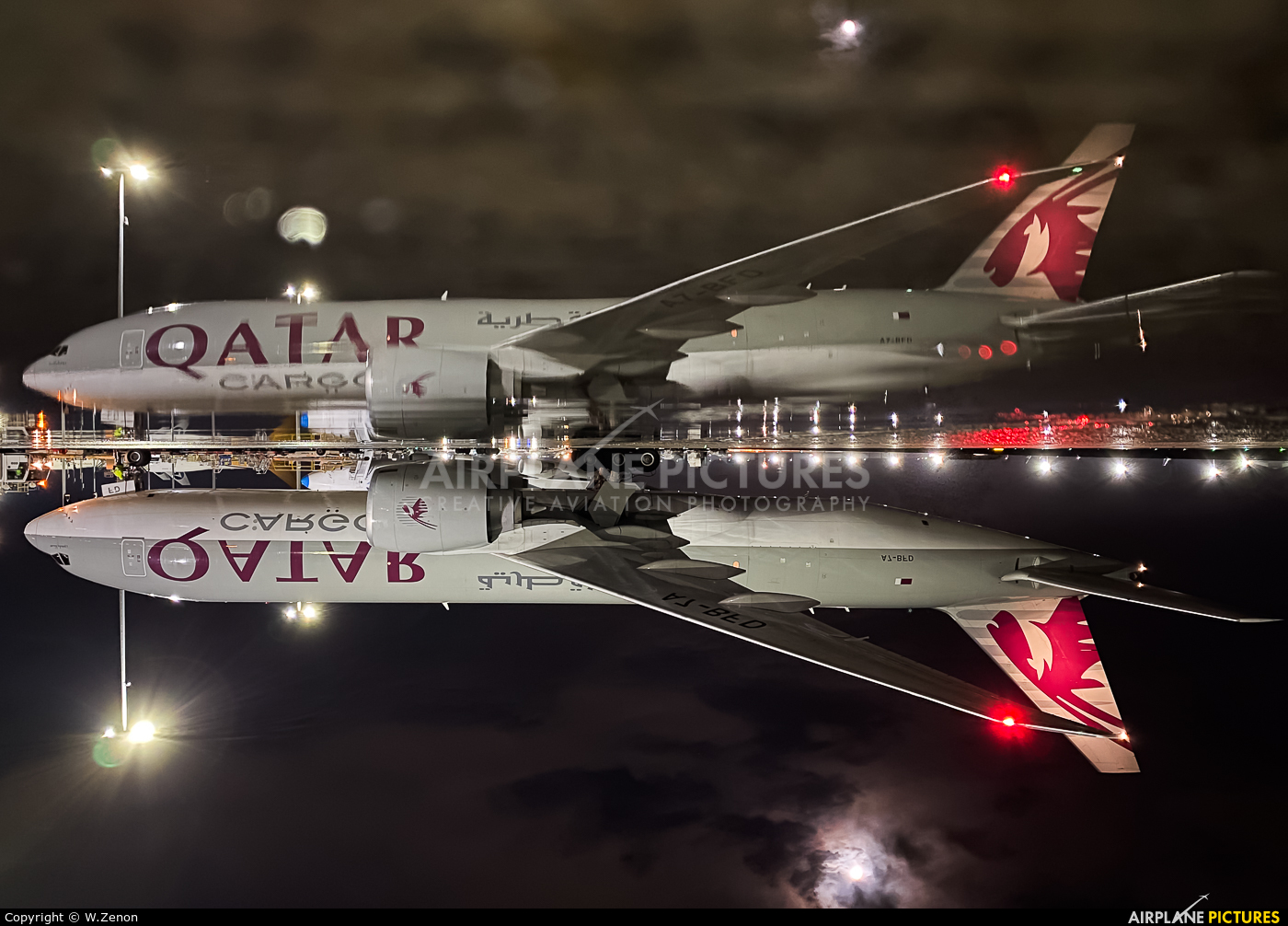 Qatar Airways Cargo A7-BFD aircraft at Liège-Bierset
