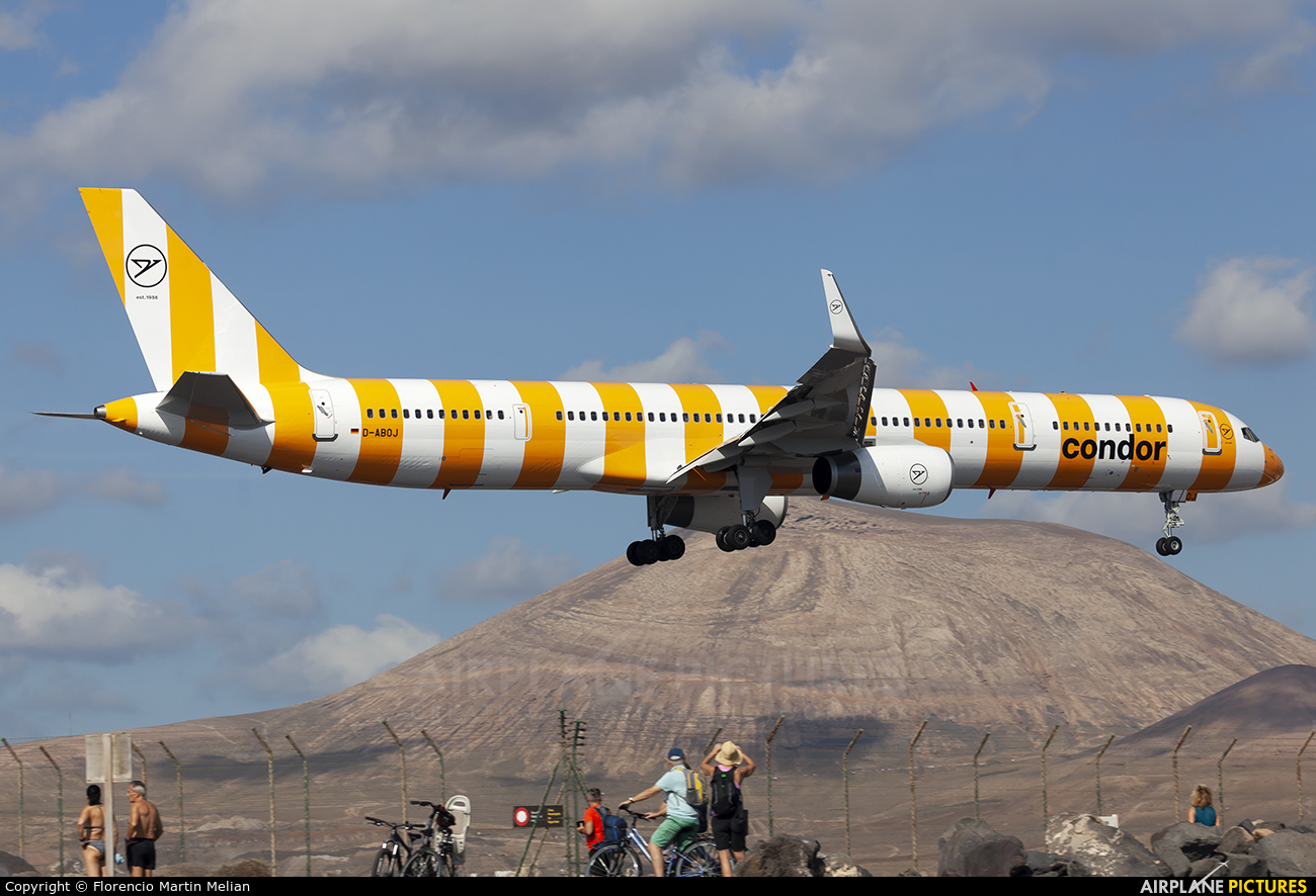 Condor D-ABOJ aircraft at Lanzarote - Arrecife