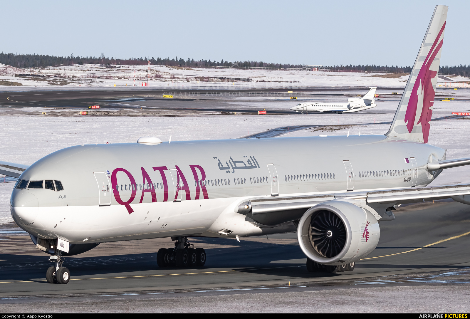 Qatar Airways A7-BAH aircraft at Helsinki - Vantaa