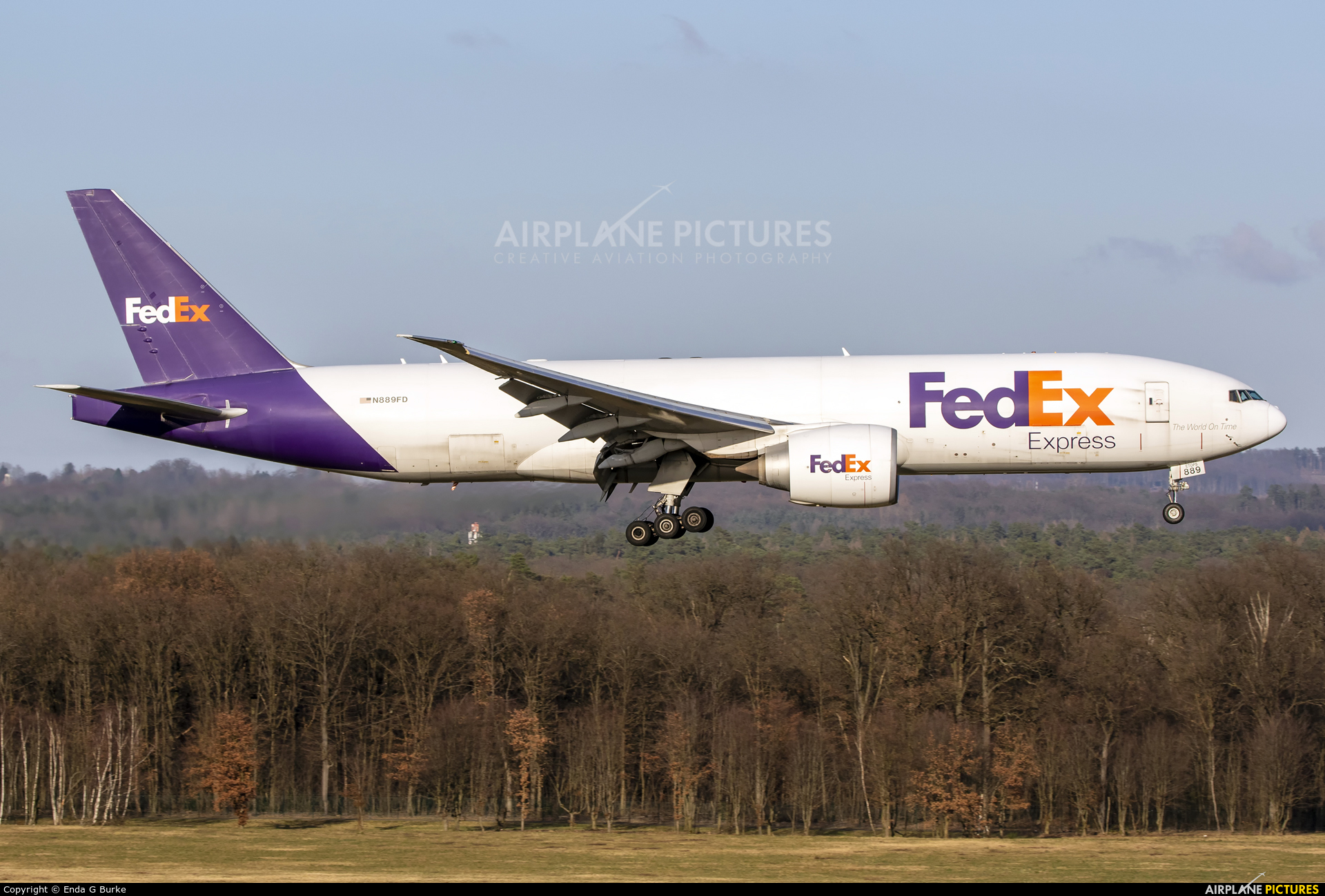 FedEx Federal Express N889FD aircraft at Cologne Bonn - Konrad Adenauer