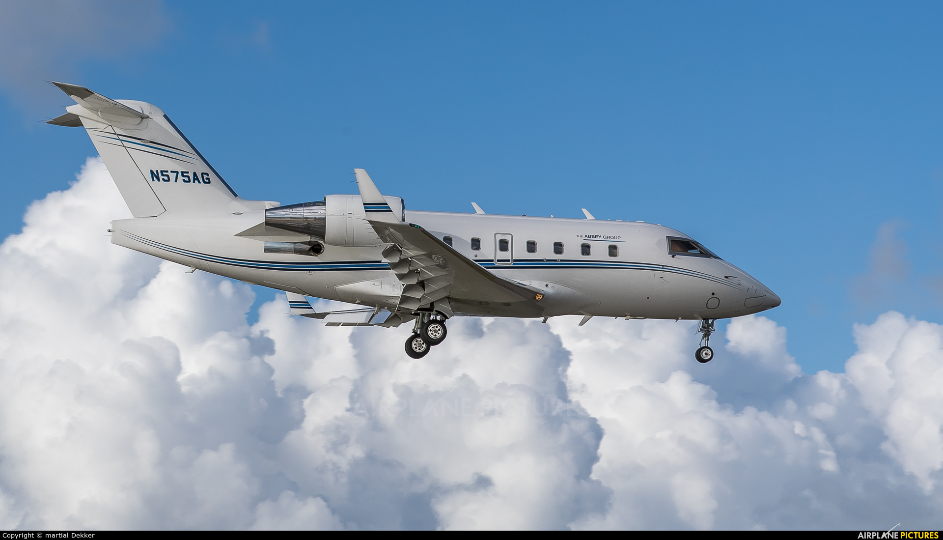 Private N575AG aircraft at Sint Maarten - Princess Juliana Intl