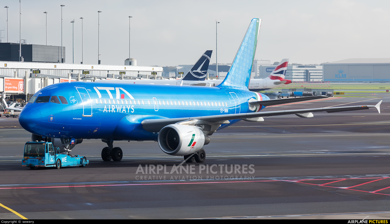 ITA Airways EI-IMN aircraft at Amsterdam - Schiphol
