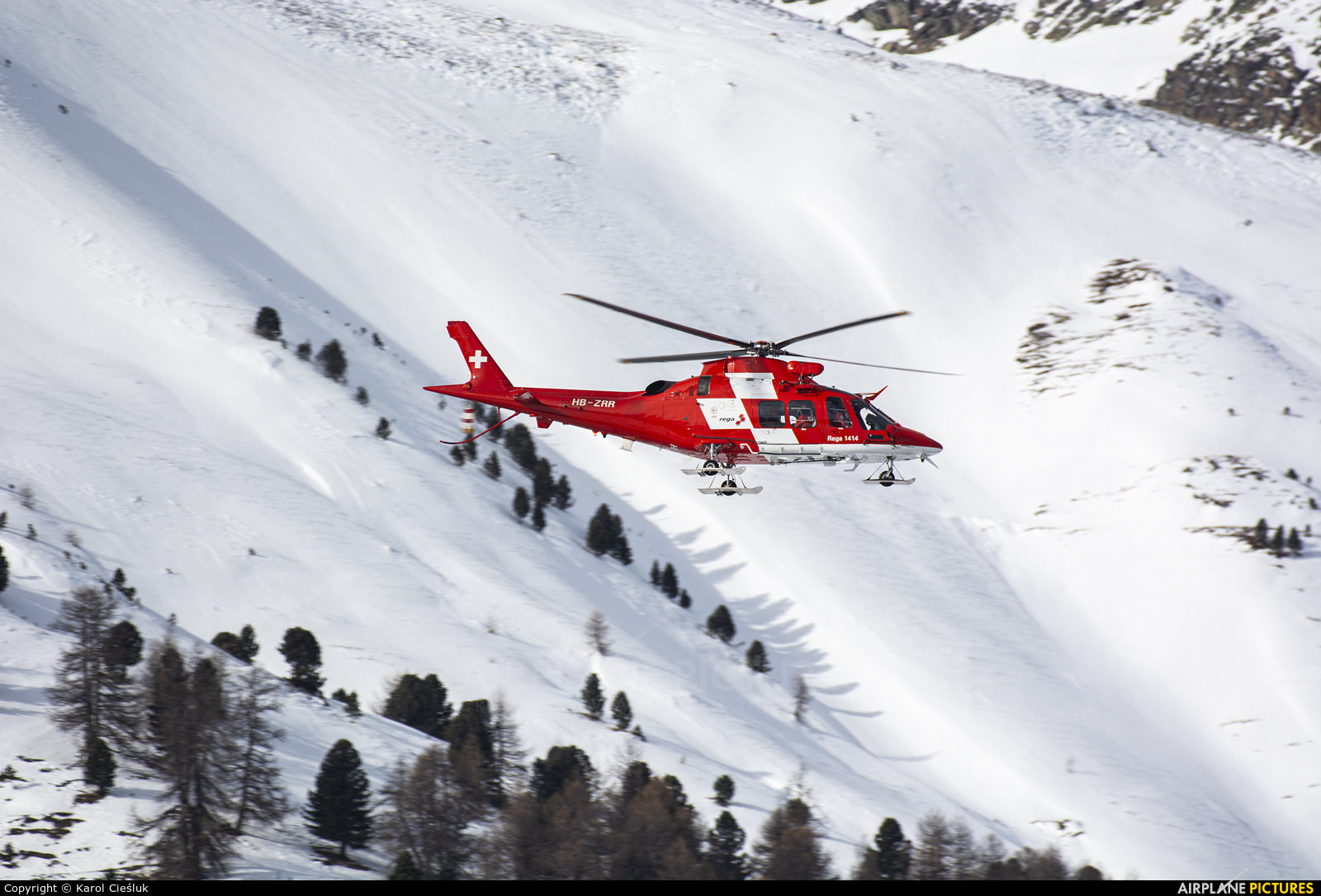 REGA Swiss Air Ambulance  HB-ZRR aircraft at Samedan - Engadin