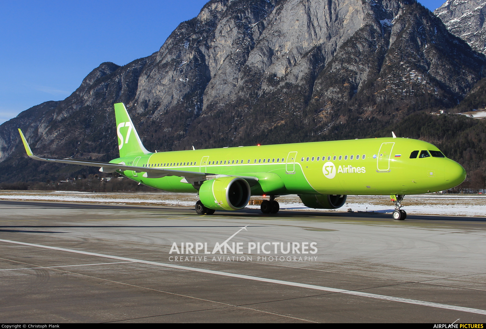 S7 Airlines VQ-BDI aircraft at Innsbruck