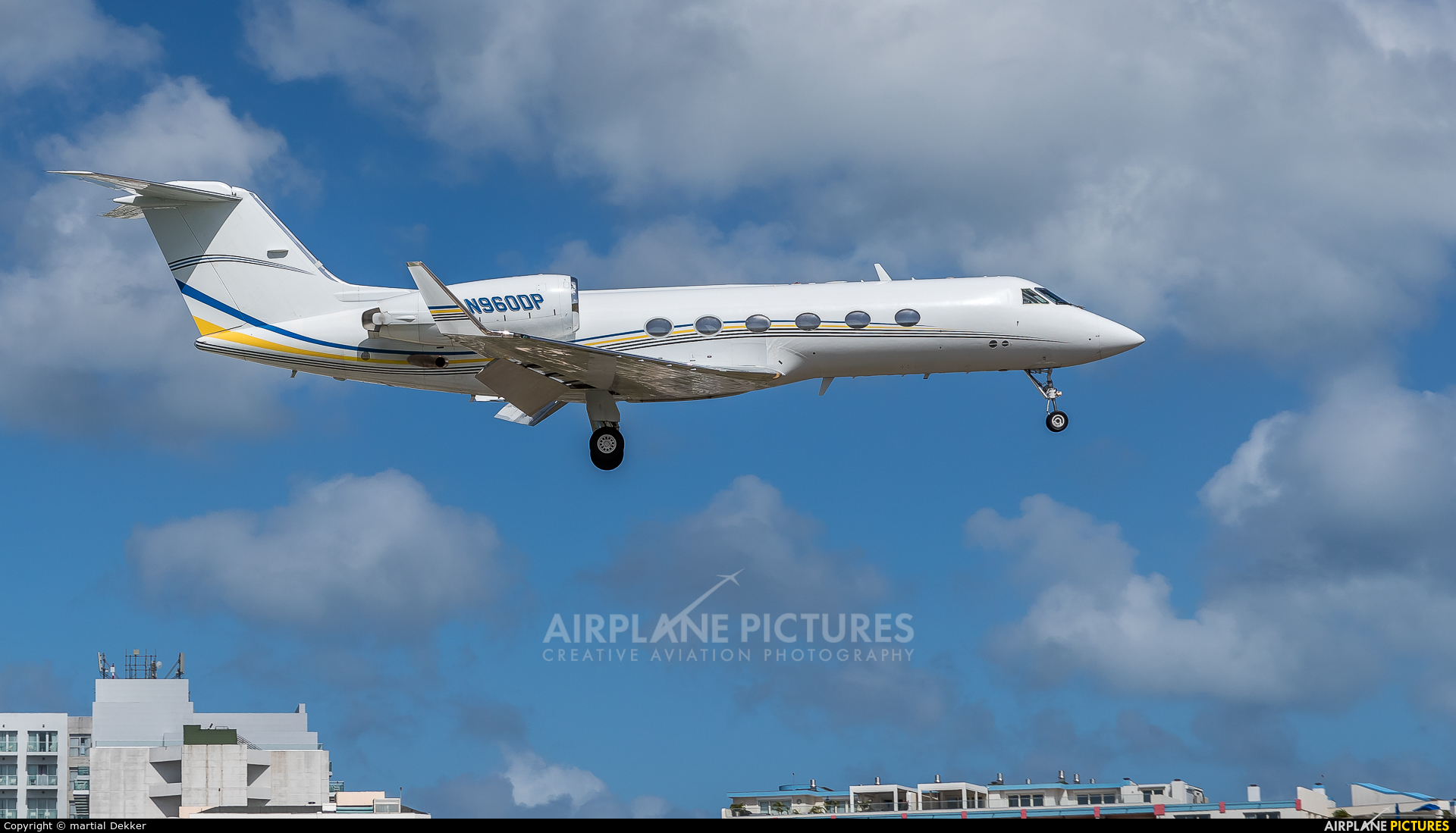 Private N960DP aircraft at Sint Maarten - Princess Juliana Intl