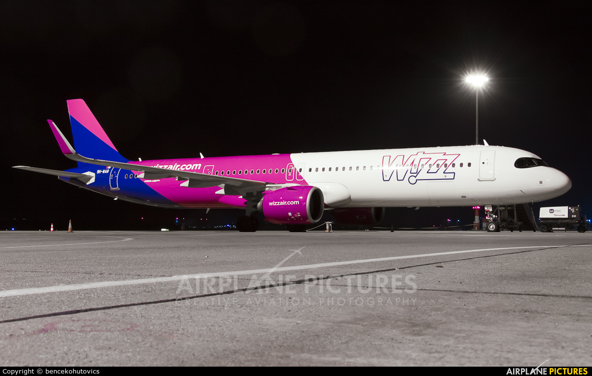 Wizz Air 9H-WAB aircraft at Budapest Ferenc Liszt International Airport