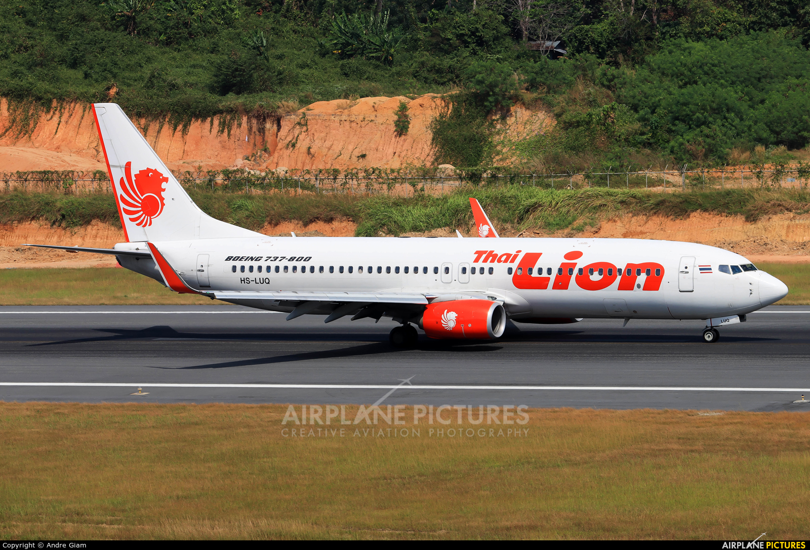 Thai Lion Air HS-LUQ aircraft at Phuket
