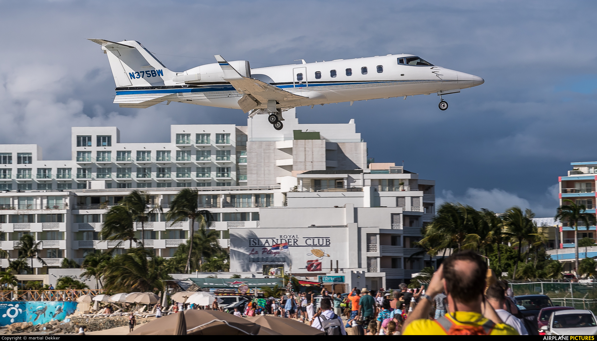 Private N375BW aircraft at Sint Maarten - Princess Juliana Intl