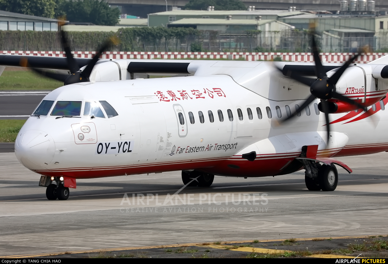 Far Eastern Air Transport OY-YCL aircraft at Taipei Sung Shan/Songshan Airport