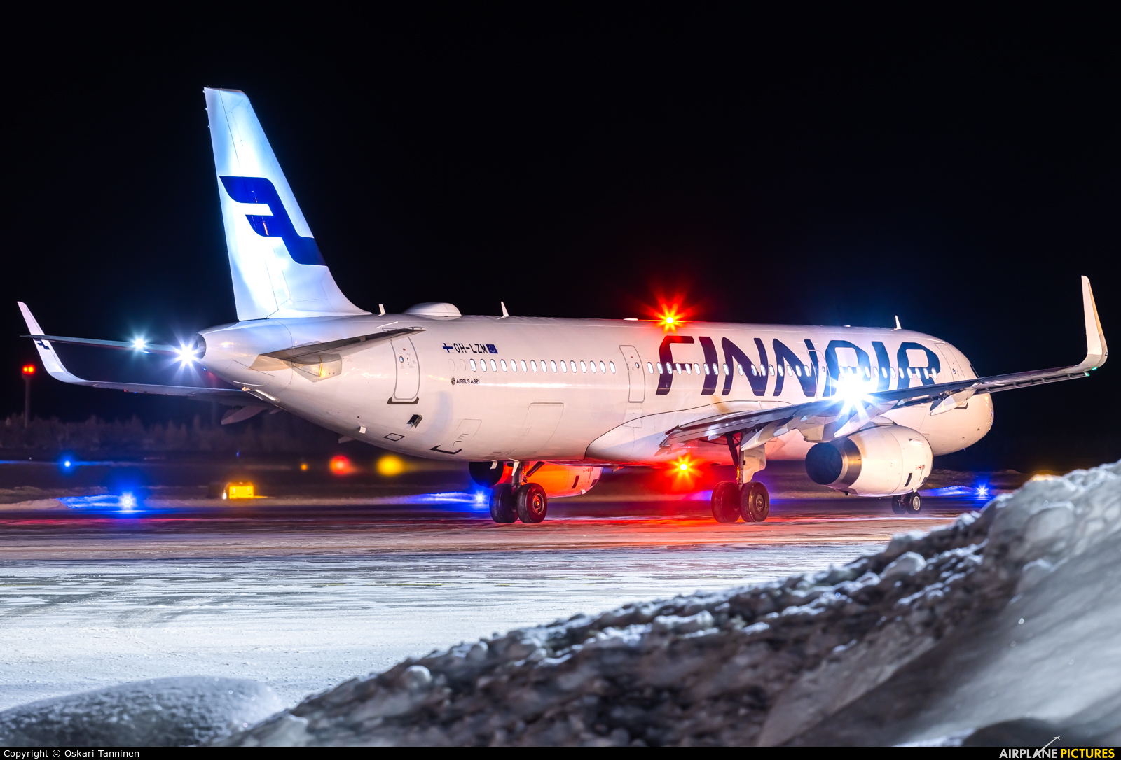 Finnair OH-LZM aircraft at Rovaniemi