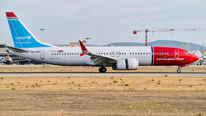 SE-RTD - Norwegian Air Sweden Boeing 737-8 MAX