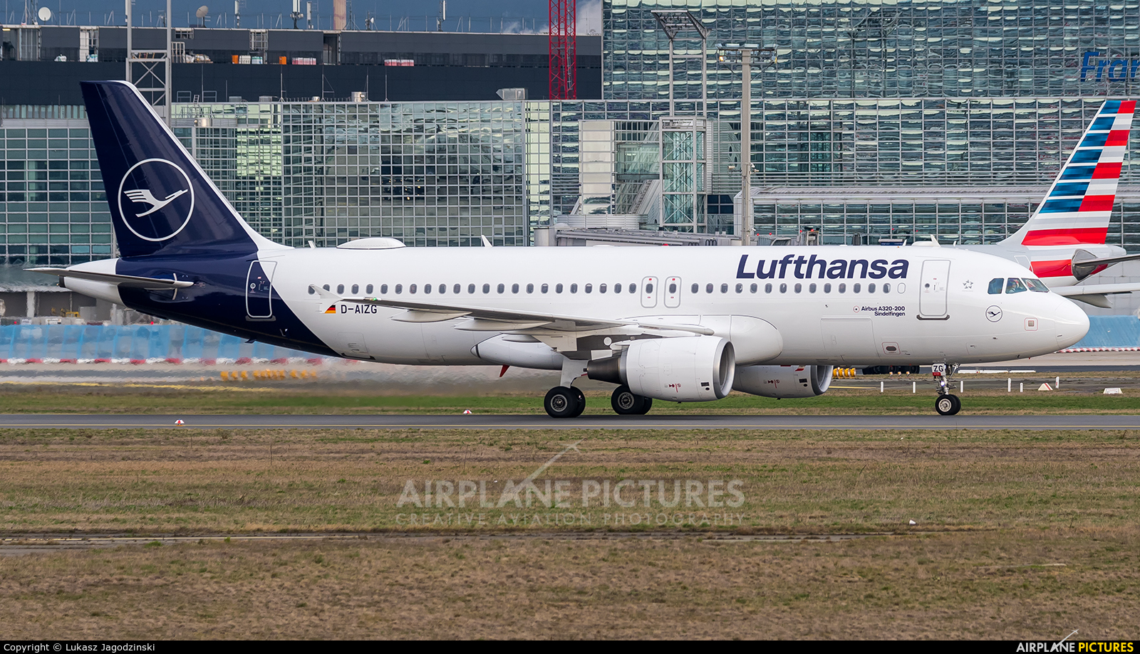 Lufthansa D-AIZG aircraft at Frankfurt