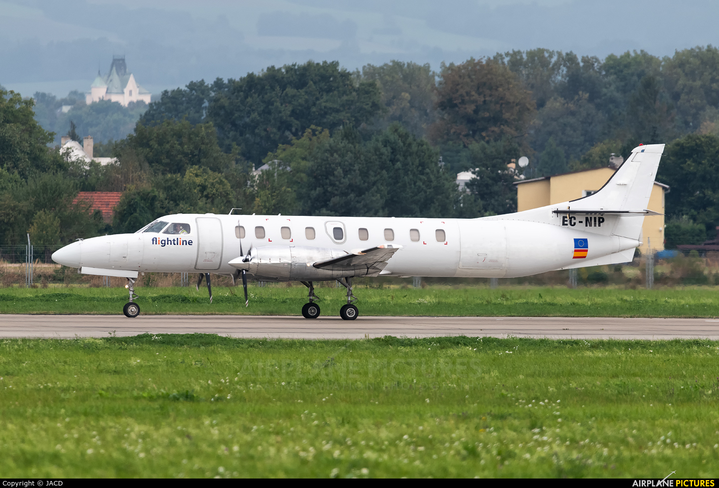 Flightline EC-NIP aircraft at Ostrava Mošnov