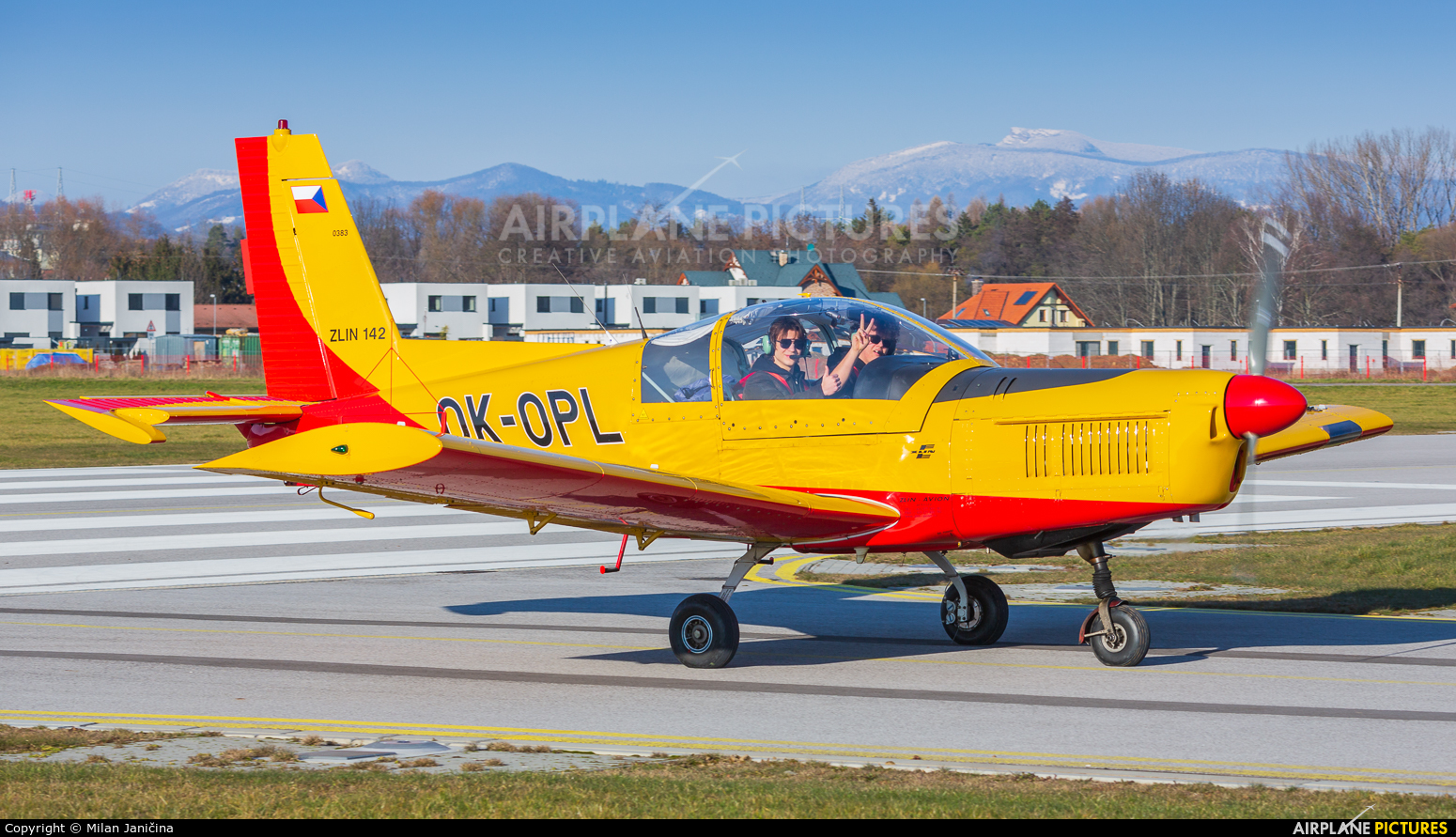 Private OK-OPL aircraft at Prievidza