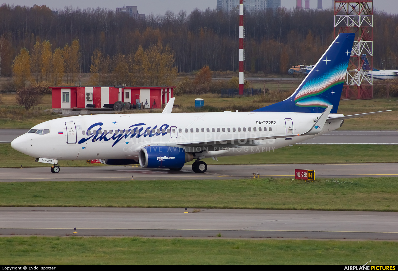 Yakutia Airlines RA-73262 aircraft at St. Petersburg - Pulkovo