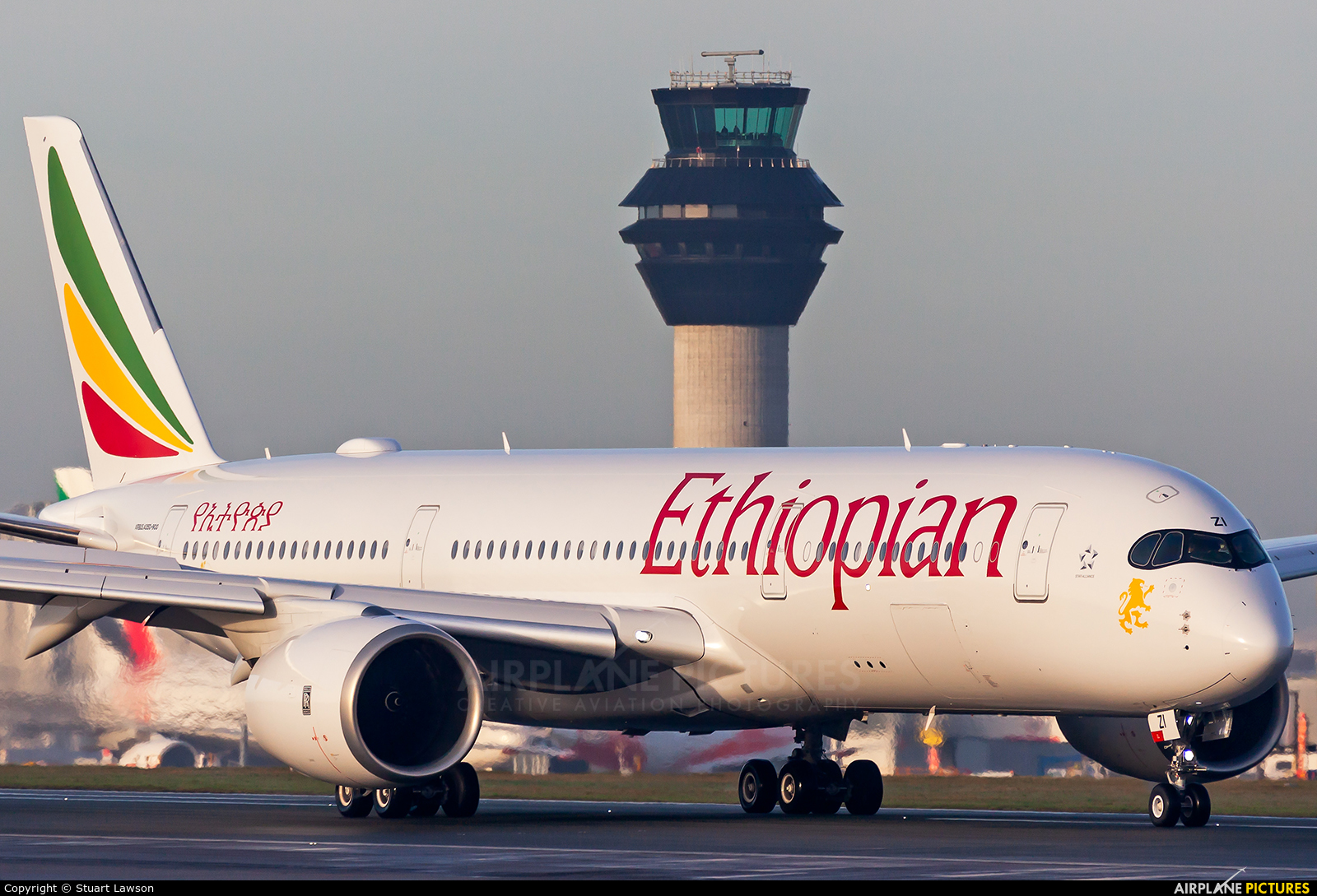 Ethiopian Airlines ET-AZI aircraft at Manchester