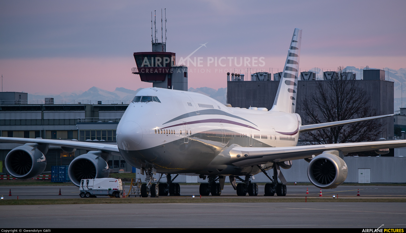 Qatar Amiri Flight A7-HBJ aircraft at Zurich