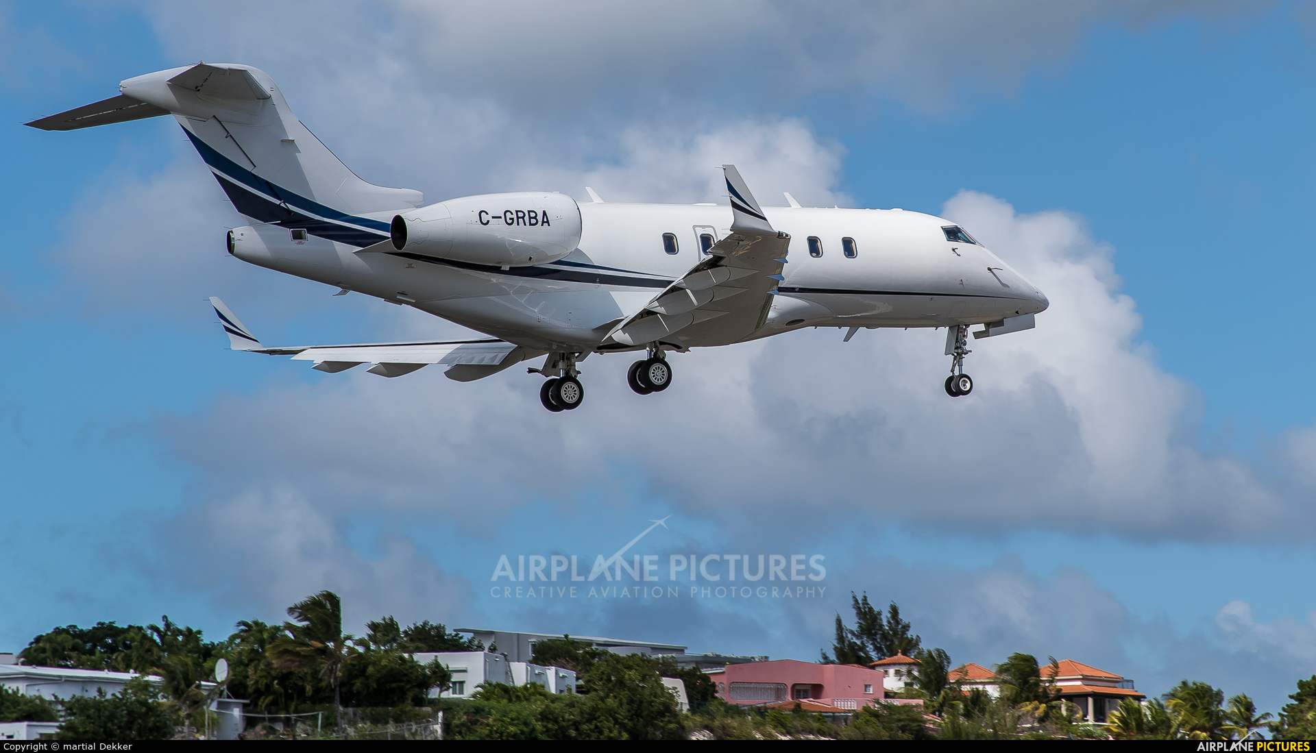 Private C-GRBA aircraft at Sint Maarten - Princess Juliana Intl