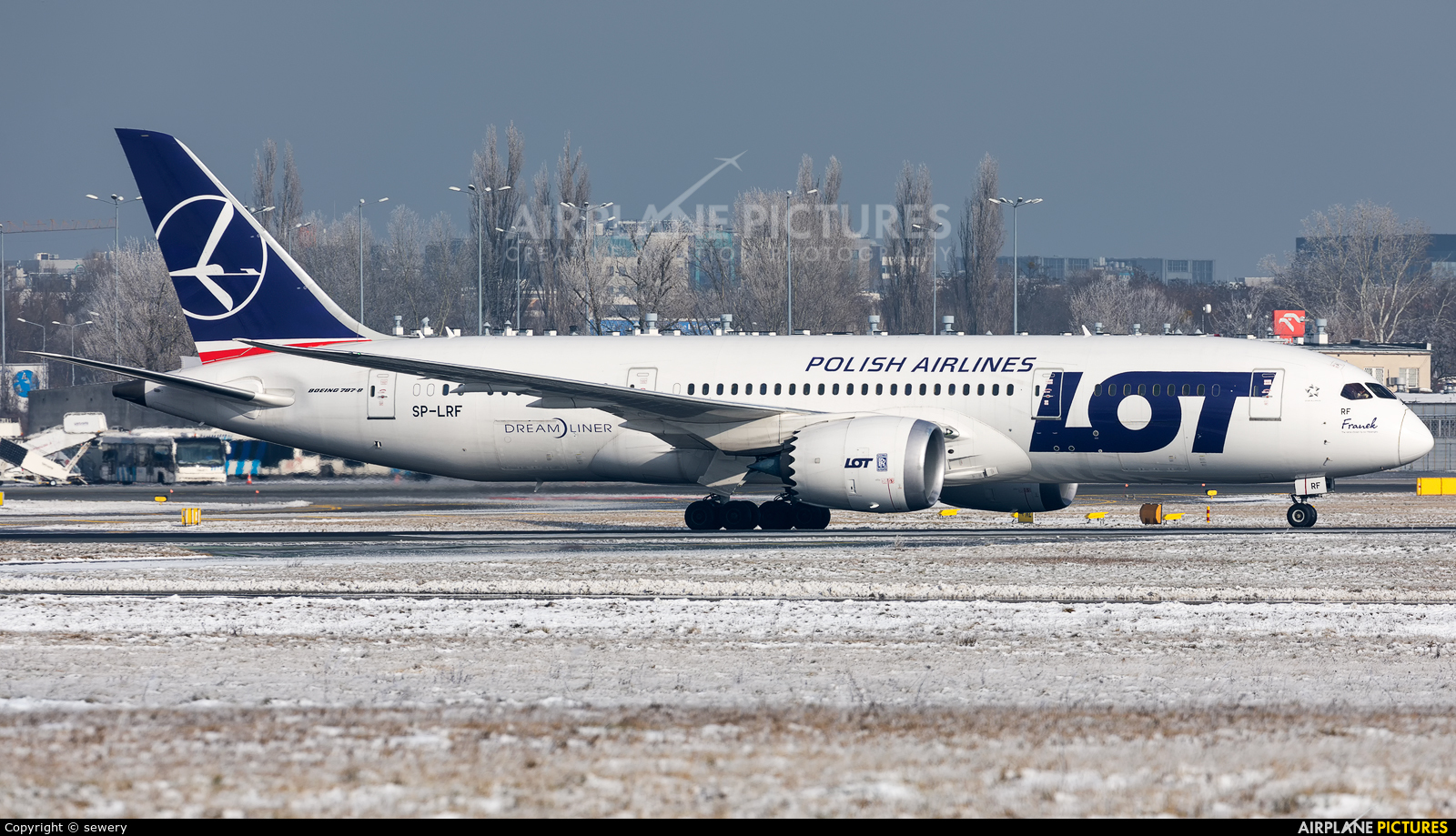LOT - Polish Airlines SP-LRF aircraft at Warsaw - Frederic Chopin