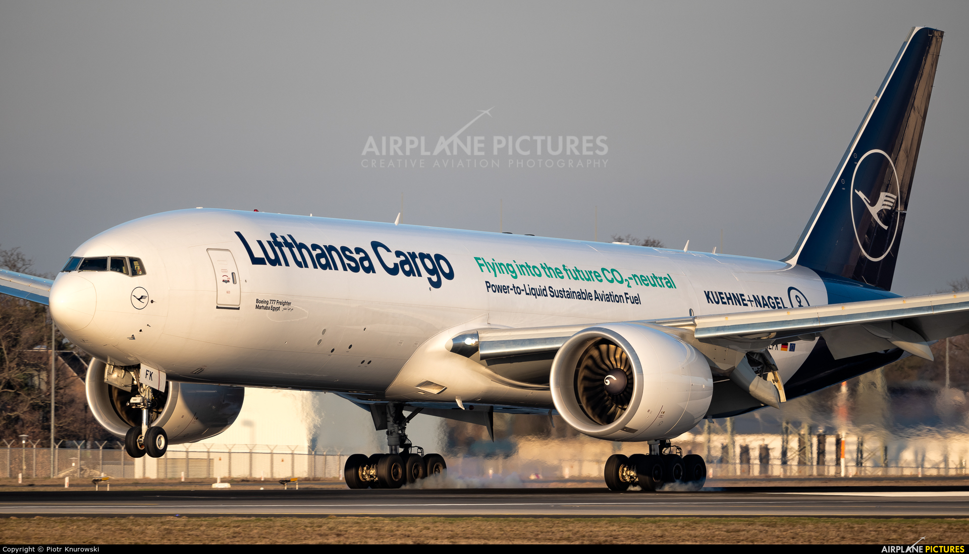 Lufthansa Cargo D-ALFK aircraft at Frankfurt