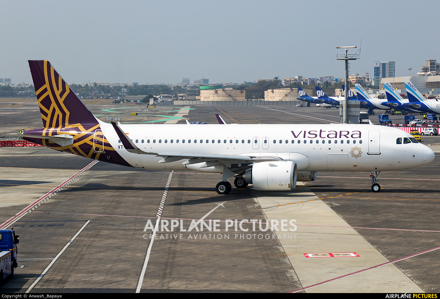Vistara VT-TNS aircraft at Mumbai - Chhatrapati Shivaji Intl