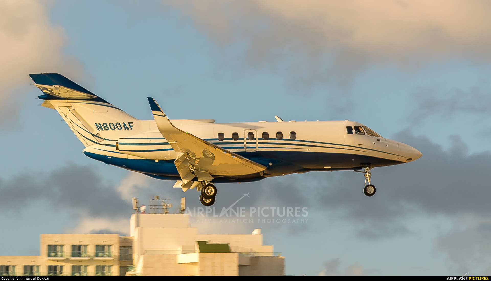 Private N800AF aircraft at Sint Maarten - Princess Juliana Intl