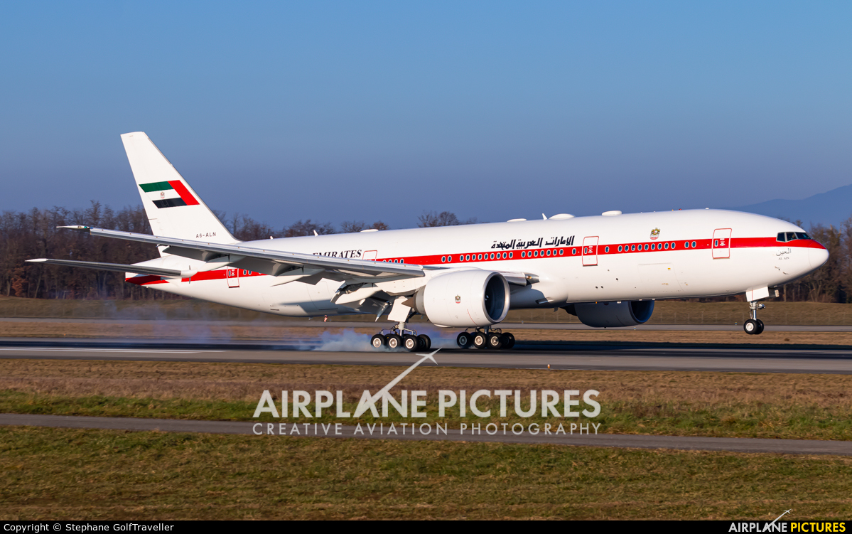 United Arab Emirates - Government A6-ALN aircraft at Basel - Mulhouse- Euro