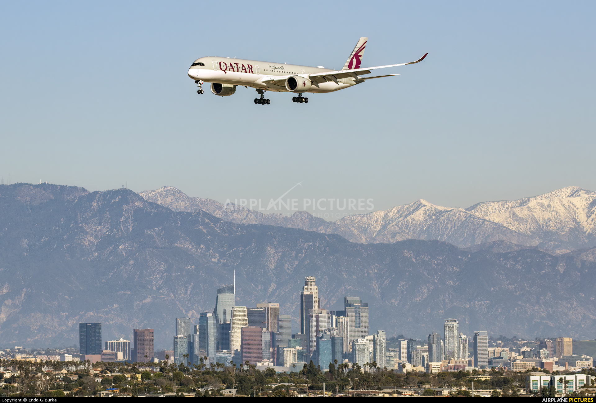 Qatar Airways A7-ANO aircraft at Los Angeles Intl