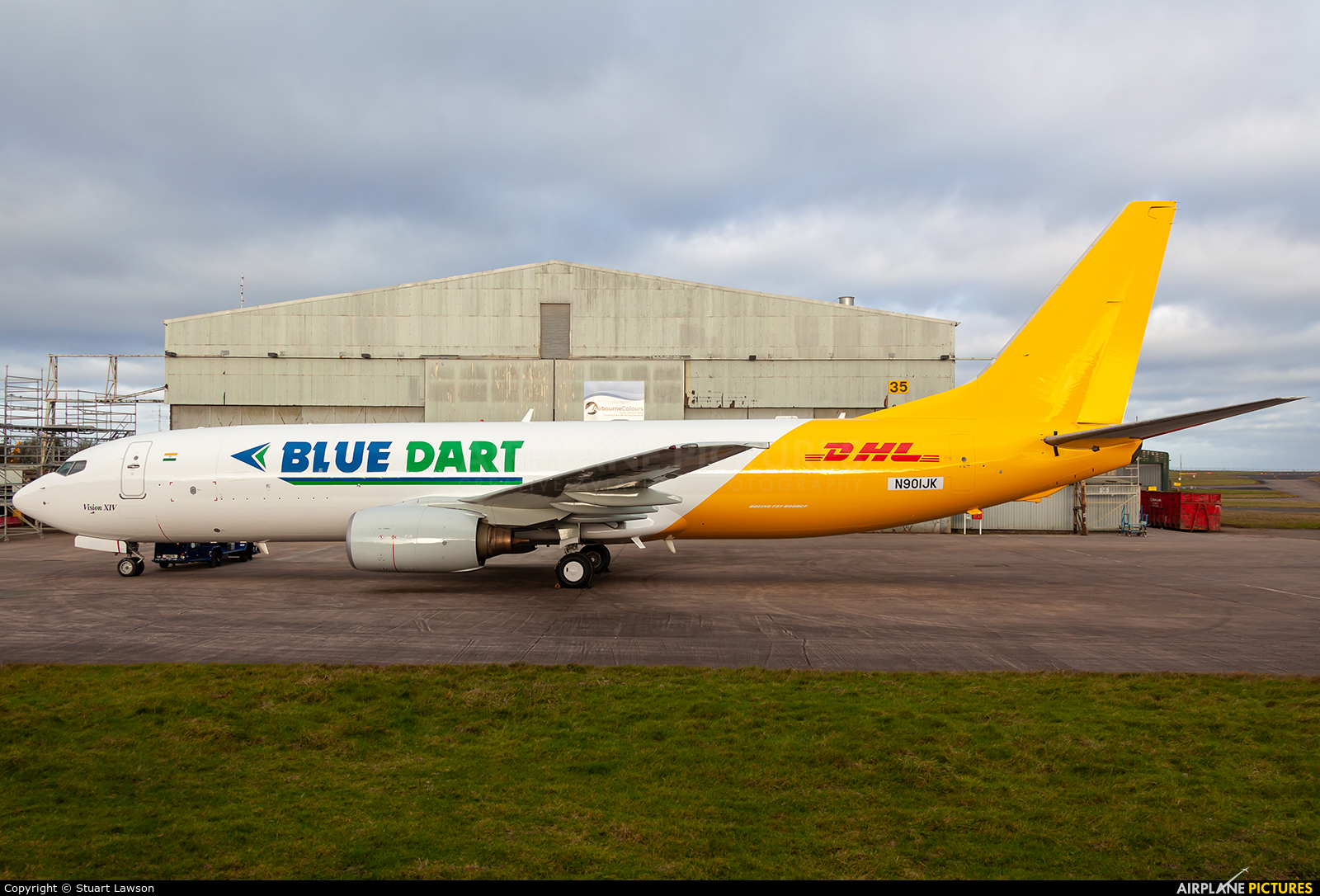 Blue Dart Aviation VT-BDC aircraft at East Midlands