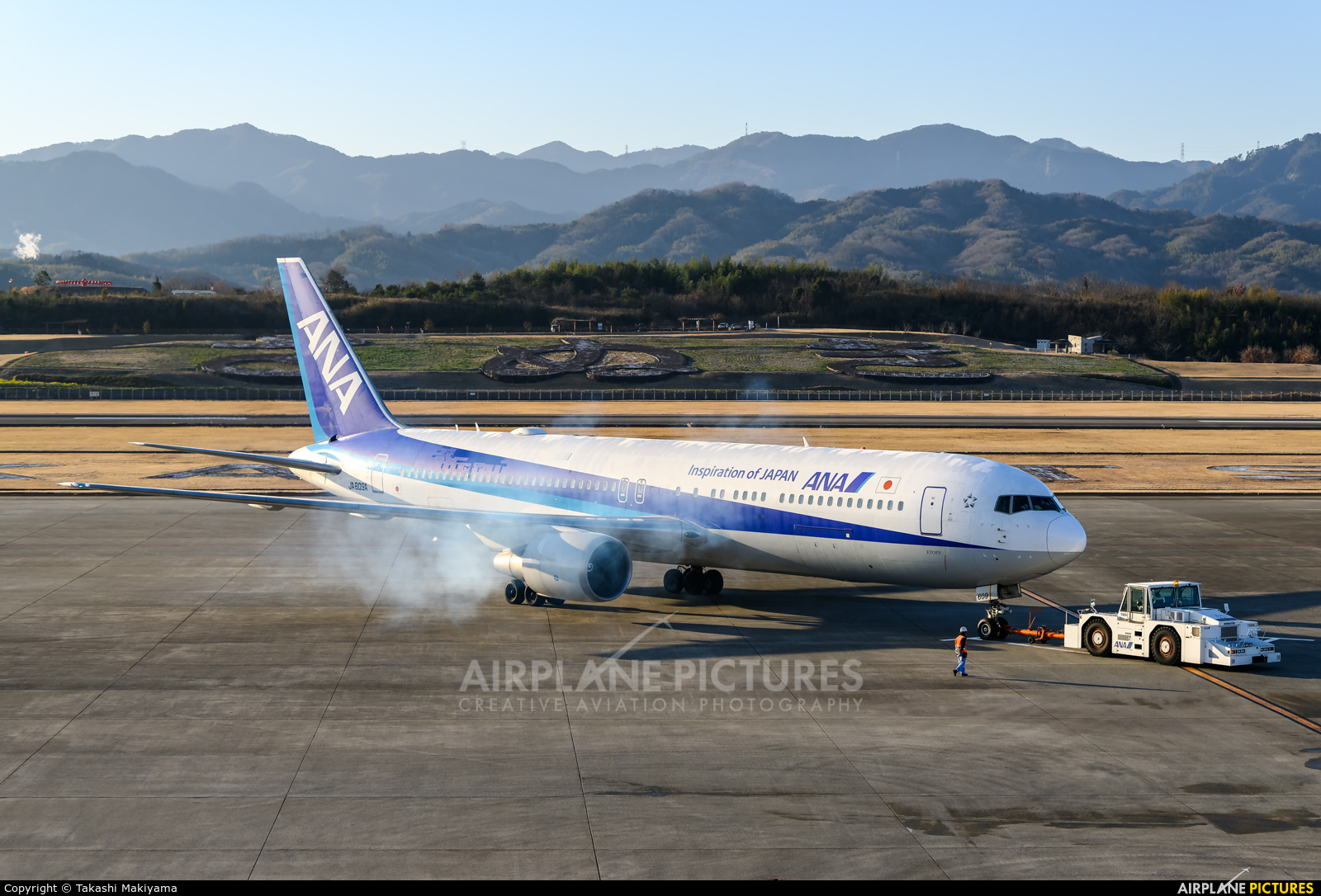 ANA - All Nippon Airways JA609A aircraft at Takamatsu