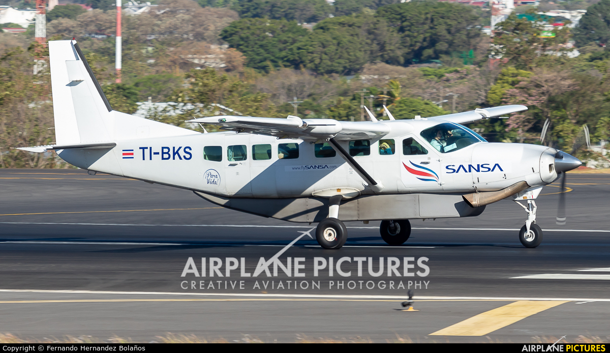 Sansa Airlines TI-BKS aircraft at San Jose - Juan Santamaría Intl