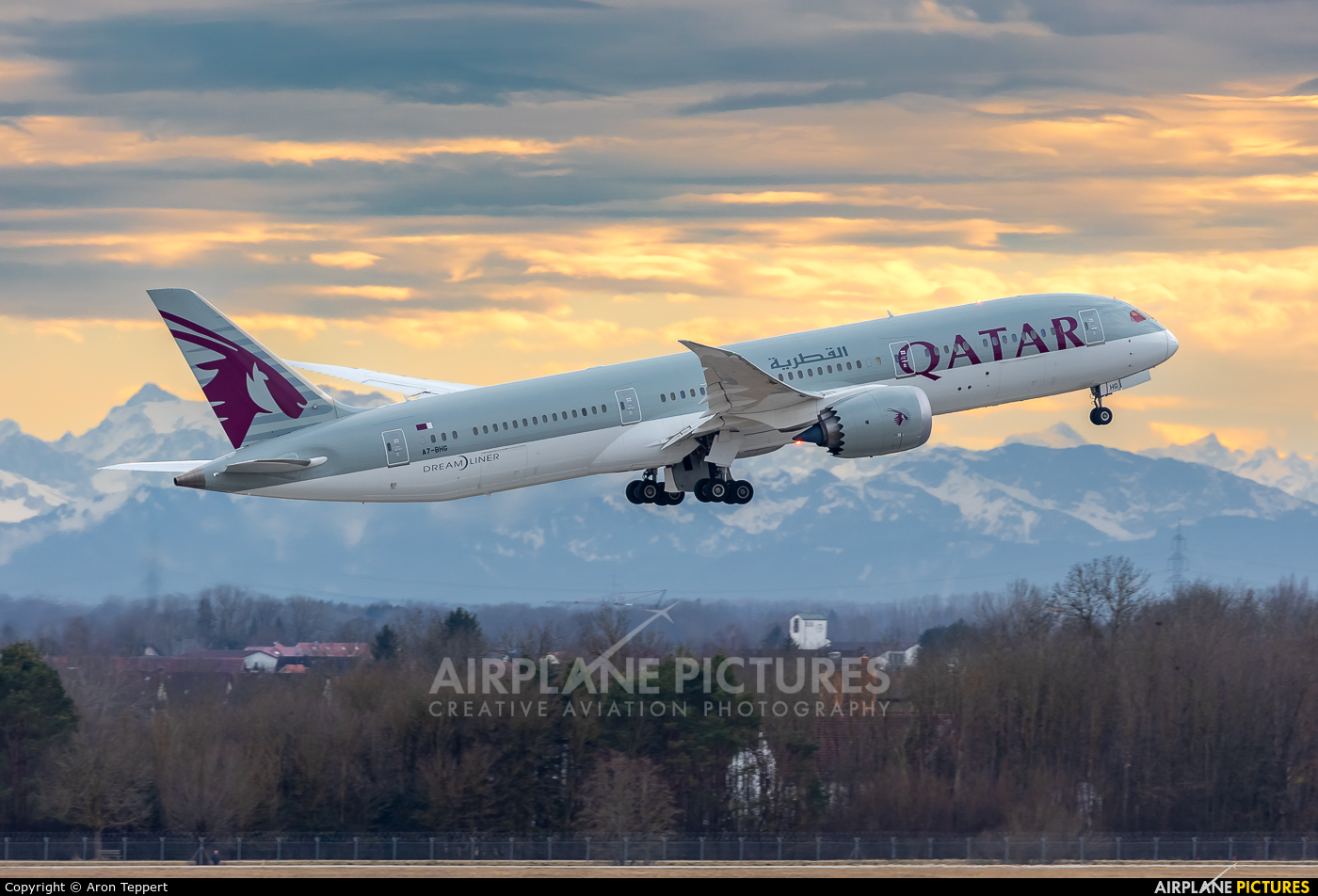 Qatar Airways A7-BHG aircraft at Munich