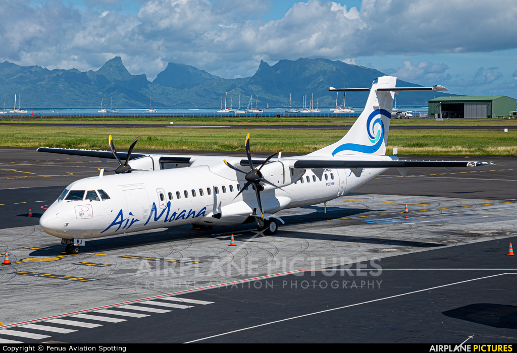 Air Moana F-ORMU aircraft at Tahiti Faa'a International Airport