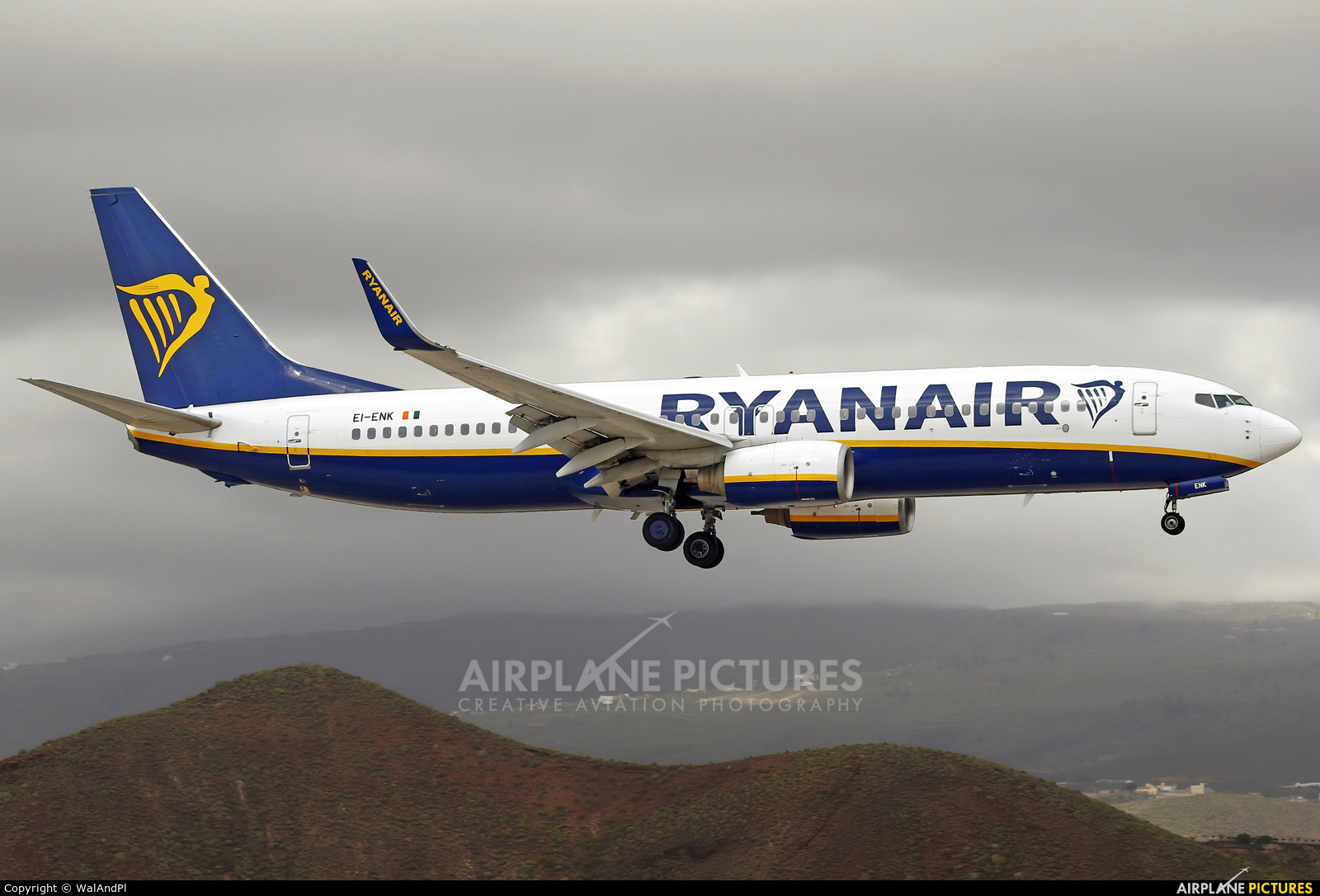 Ryanair EI-ENK aircraft at Tenerife Sur - Reina Sofia