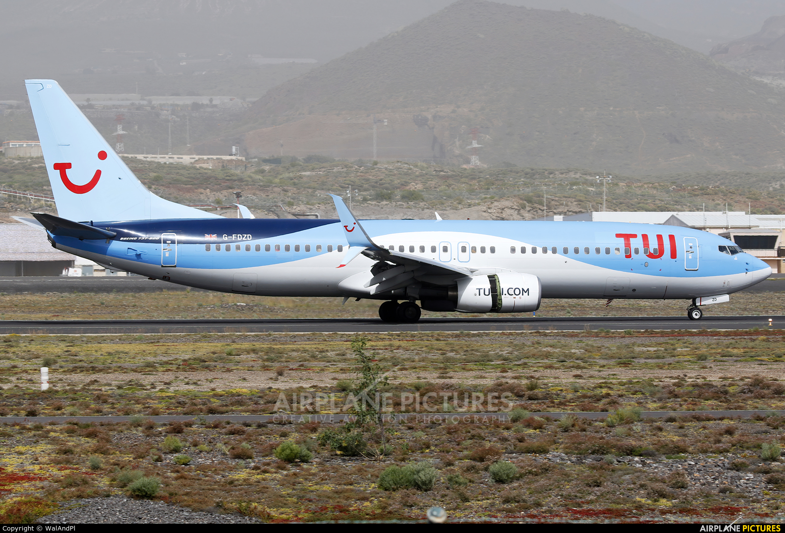 TUI Airways G-FDZD aircraft at Tenerife Sur - Reina Sofia