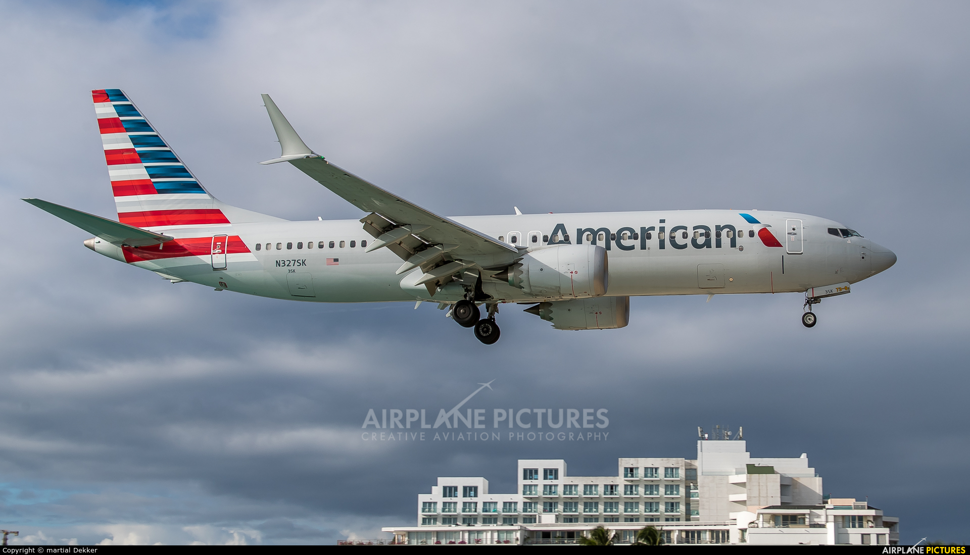 American Airlines N327SK aircraft at Sint Maarten - Princess Juliana Intl