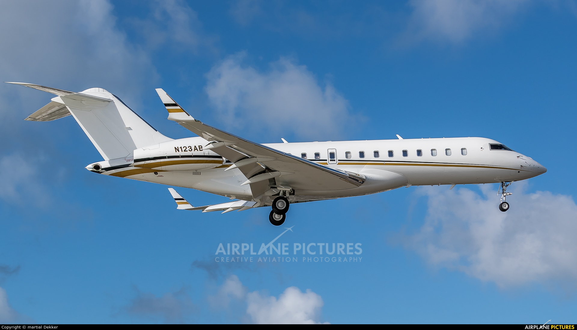 Private N123AB aircraft at Sint Maarten - Princess Juliana Intl