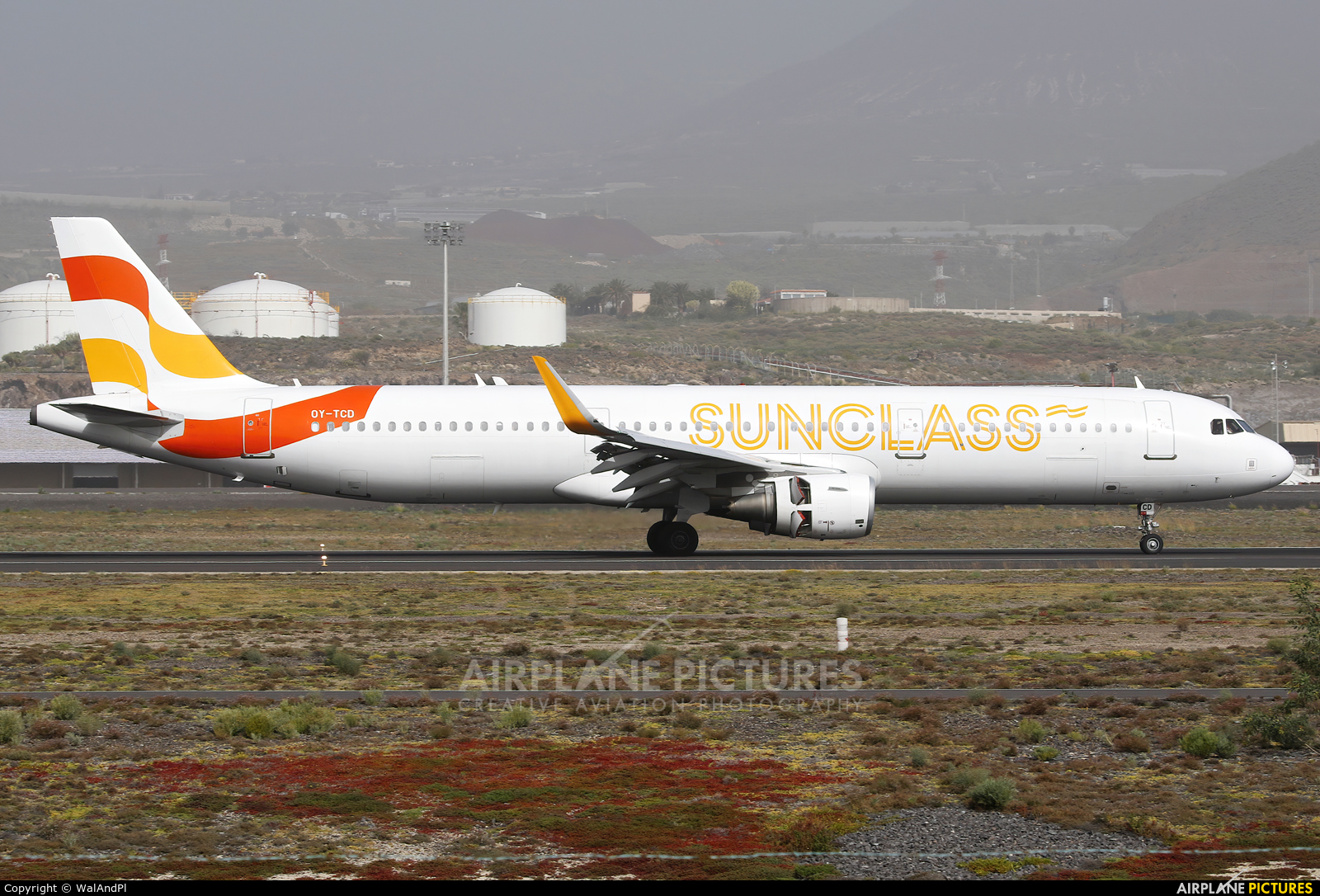 Sunclass Airlines OY-TCD aircraft at Tenerife Sur - Reina Sofia