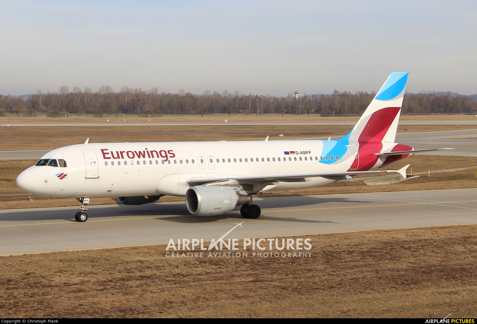 Eurowings D-ABFP aircraft at Munich