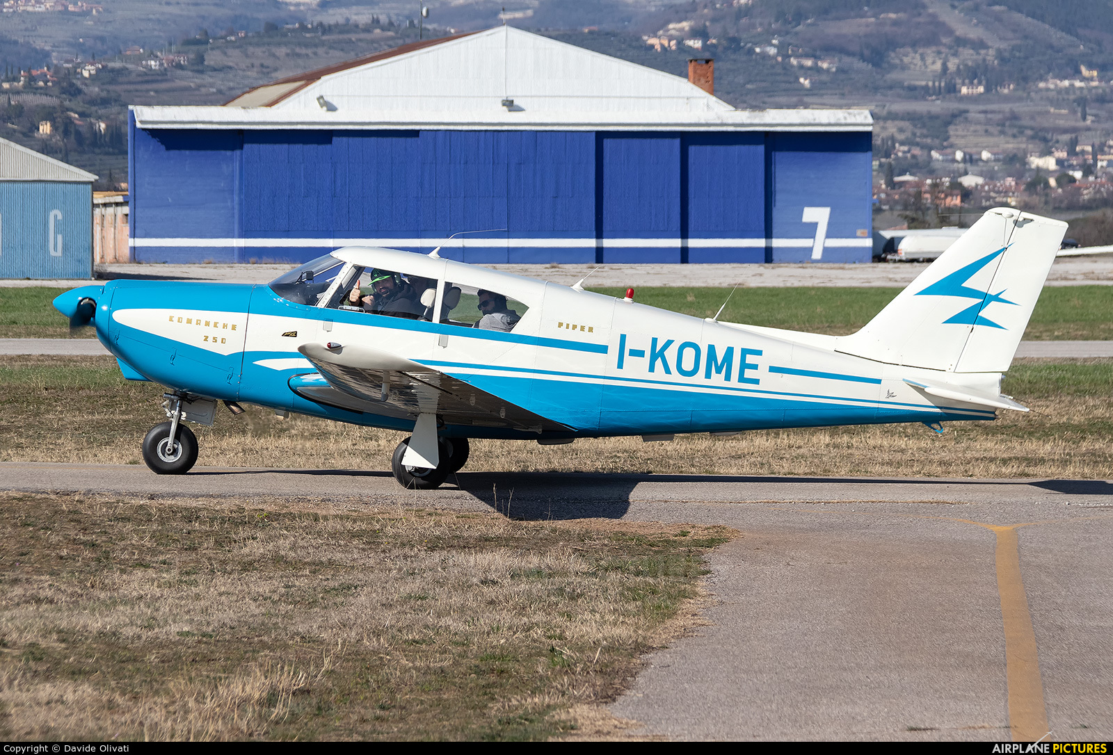 Private I-KOME aircraft at Verona - Boscomantico