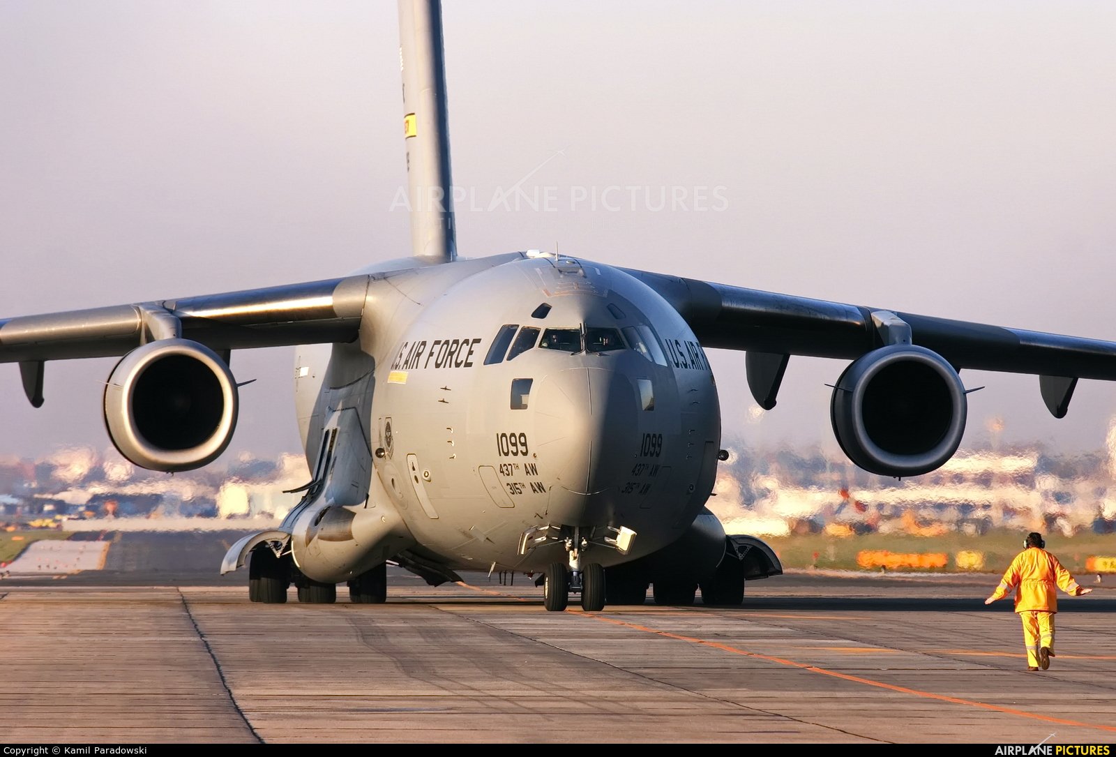 USA - Air Force 02-1099 aircraft at Warsaw - Frederic Chopin