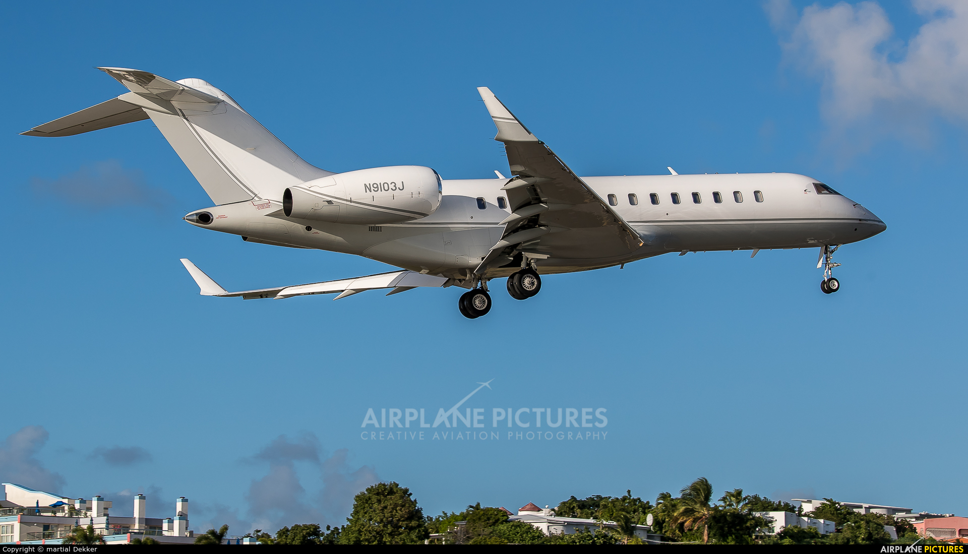 Private N9103J aircraft at Sint Maarten - Princess Juliana Intl