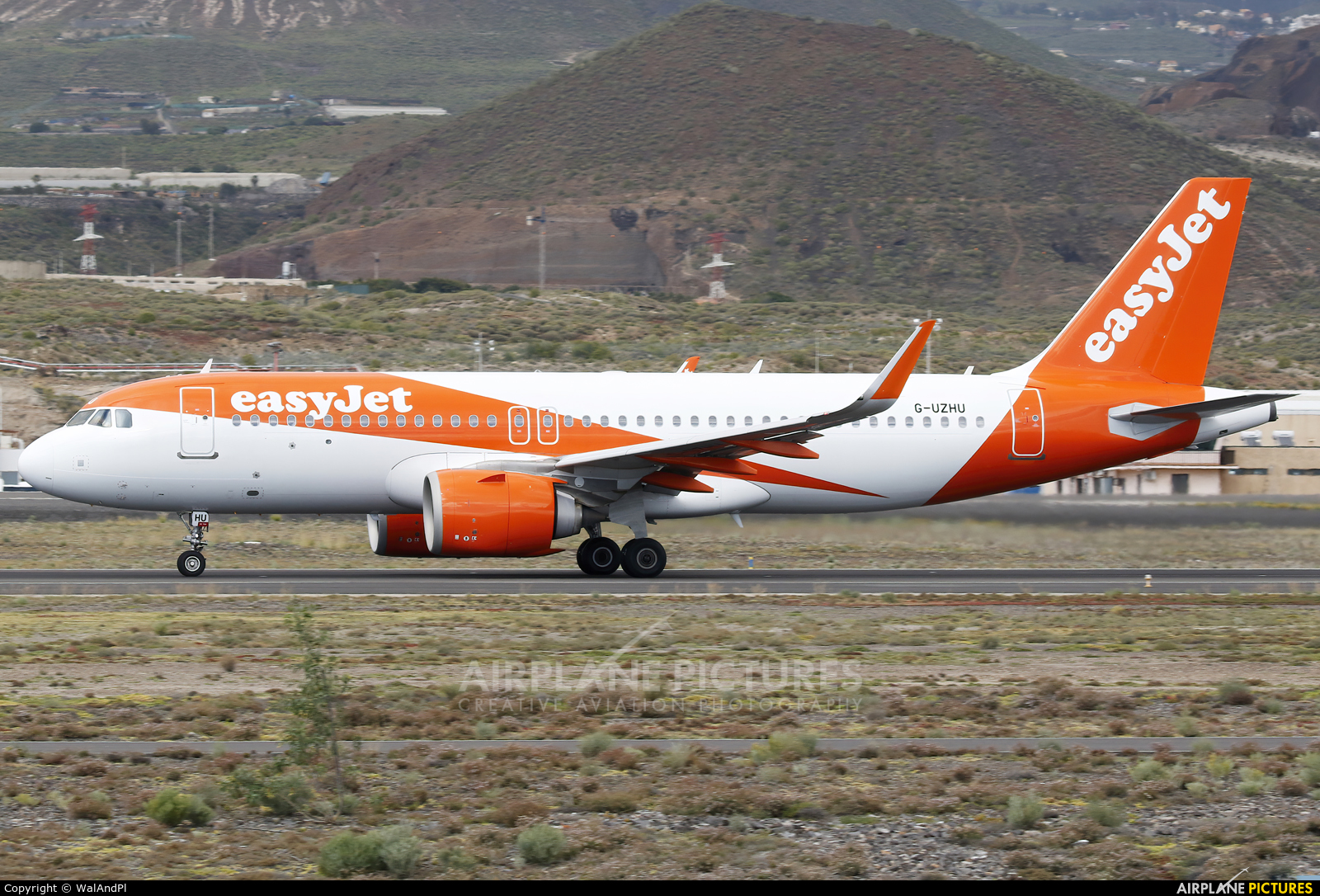 easyJet G-UZHU aircraft at Tenerife Sur - Reina Sofia