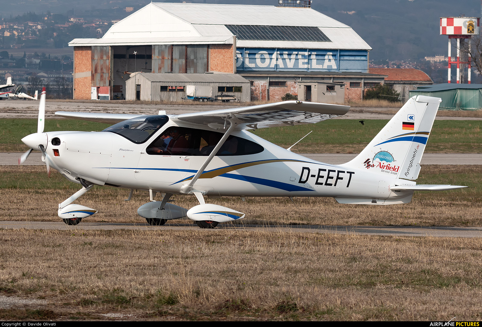 Private D-EEFT aircraft at Verona - Boscomantico