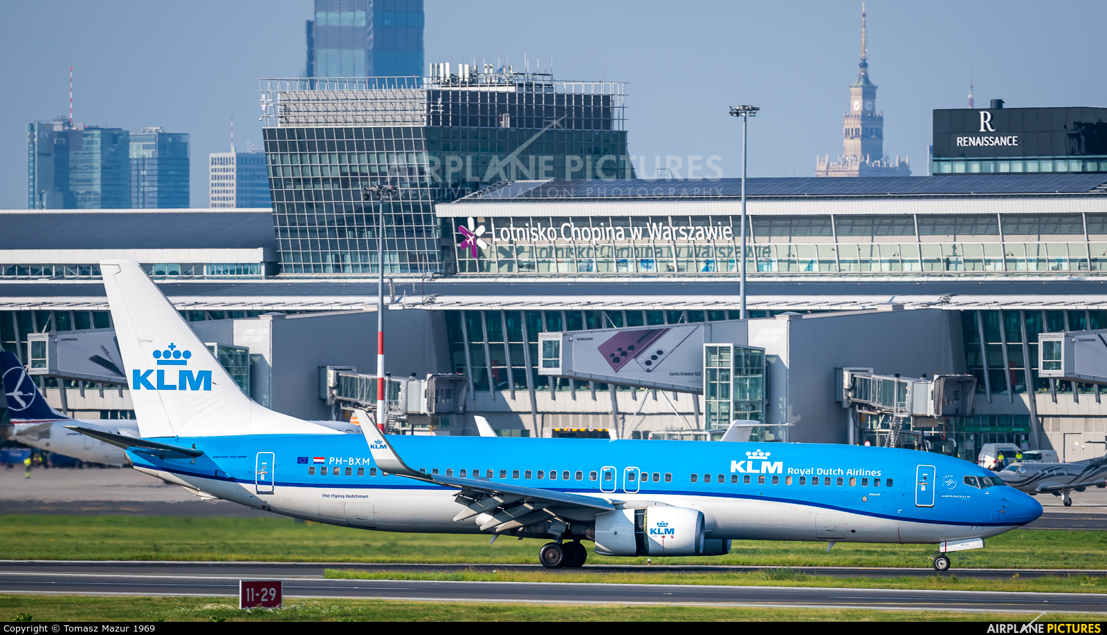 KLM PH-BXM aircraft at Warsaw - Frederic Chopin