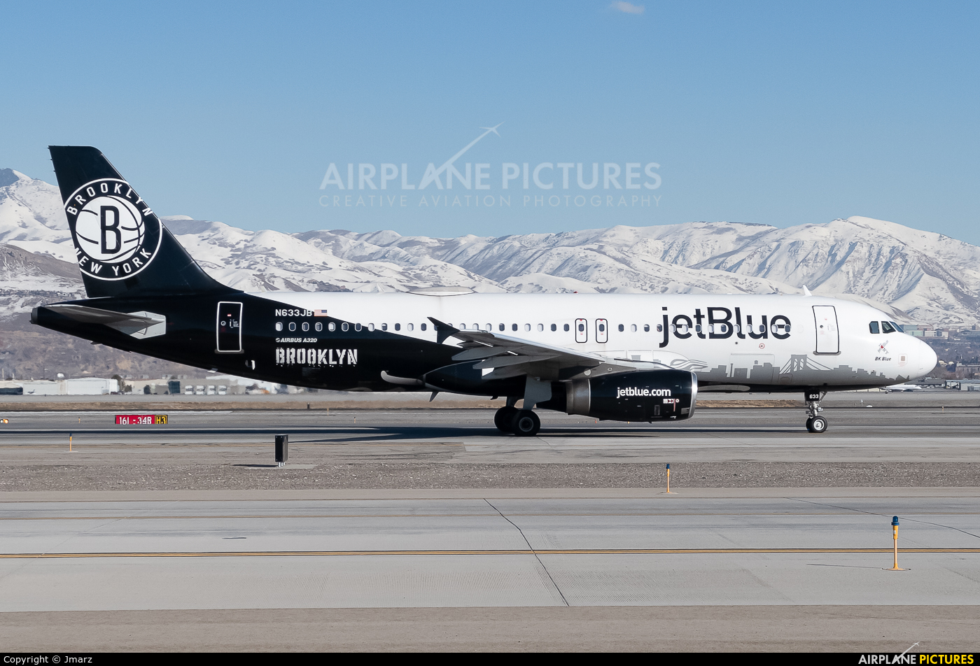JetBlue Airways N633JB aircraft at Salt Lake City